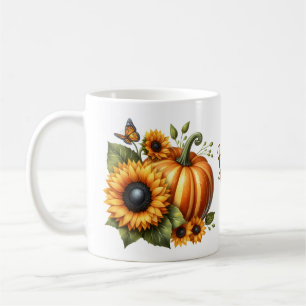 Autumn Pumpkins & Sunflowers Coffee Mug
