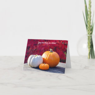 Autumn Pumpkins Thank You Card