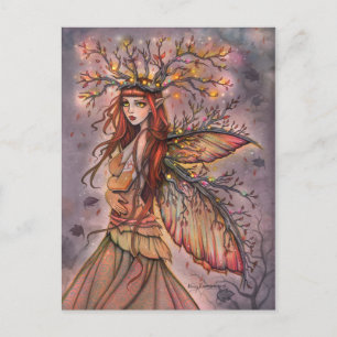 Autumn Queen Fantasy Art by Molly Harrison Postcard