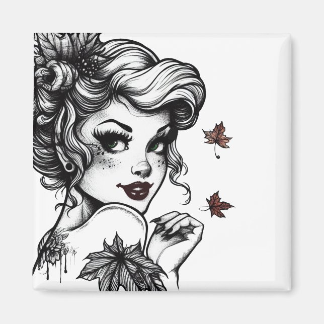 Autumn Queen Magnet (Front)