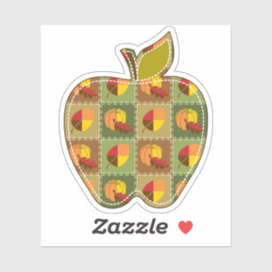 Autumn Quilt Contour Sticker