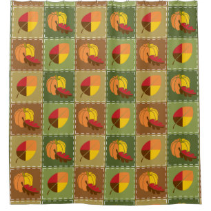 Autumn Quilt Shower Curtain