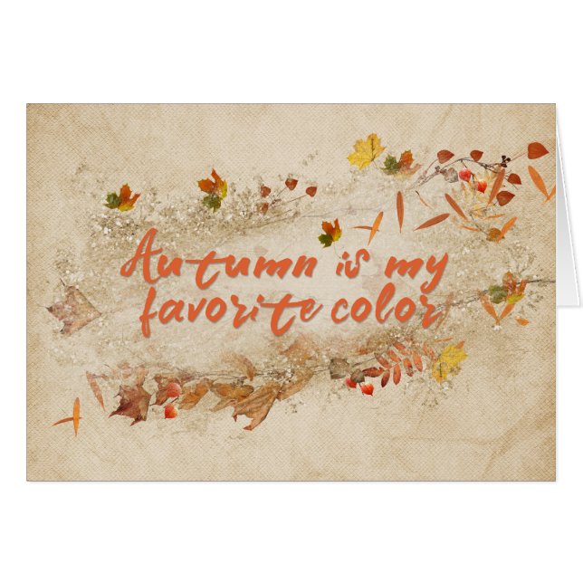 autumn quote (Front Horizontal)