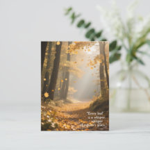 Autumn Quotes Forest Trees Leaves Ways 