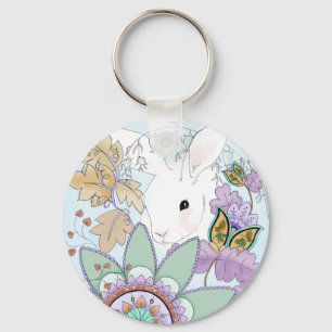 Autumn Rabbit Keychain