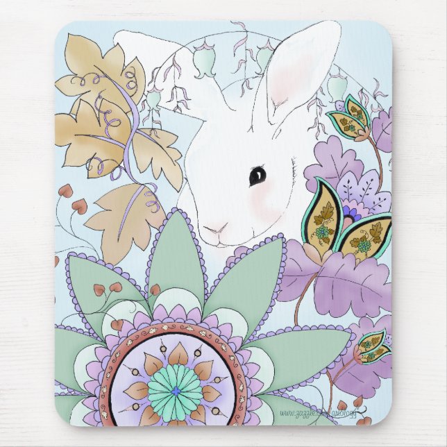 Autumn Rabbit Mousepad (Front)
