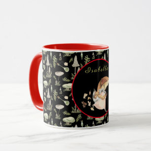 Autumn Racoon Customise Text and Colour Mug