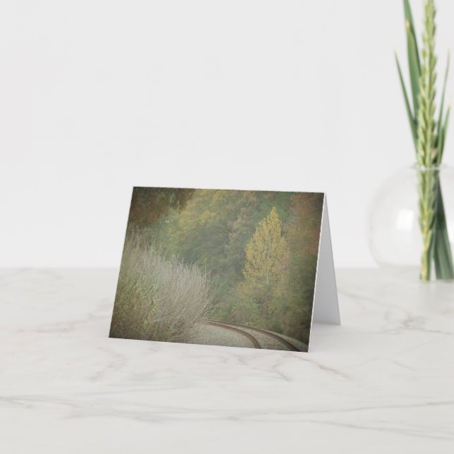 Autumn Railroad note card (Front)