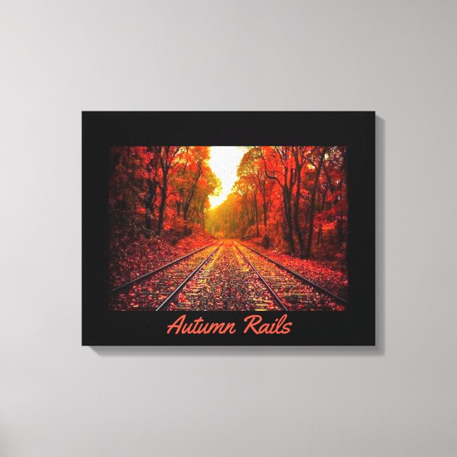 Autumn Rails Canvas Print (Front)