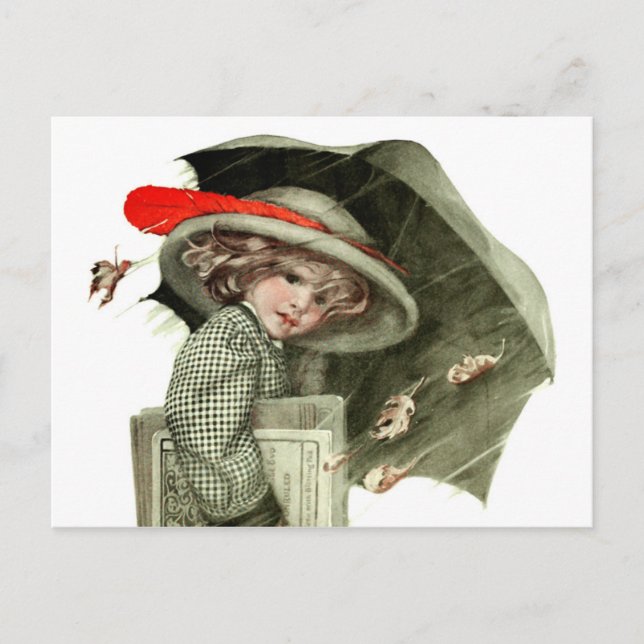 Autumn Rain Postcard (Front)