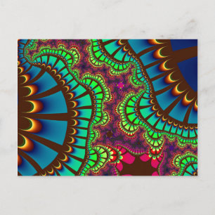 Autumn Rainbow Remix Postcard