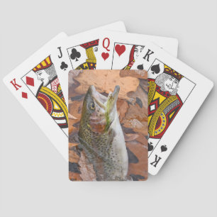 Autumn Rainbow Trout Playing Cards