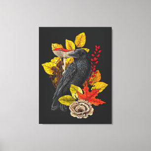 Autumn raven 2 canvas print
