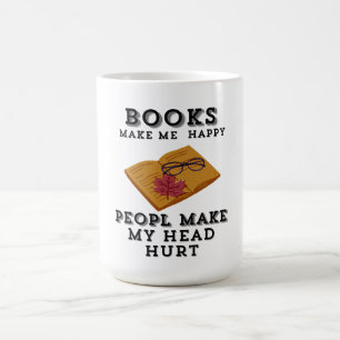 Autumn Reading Retreat Books Make Me Happy Coffee Mug