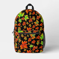 Autumn red green orange yellow eaves maple leaves