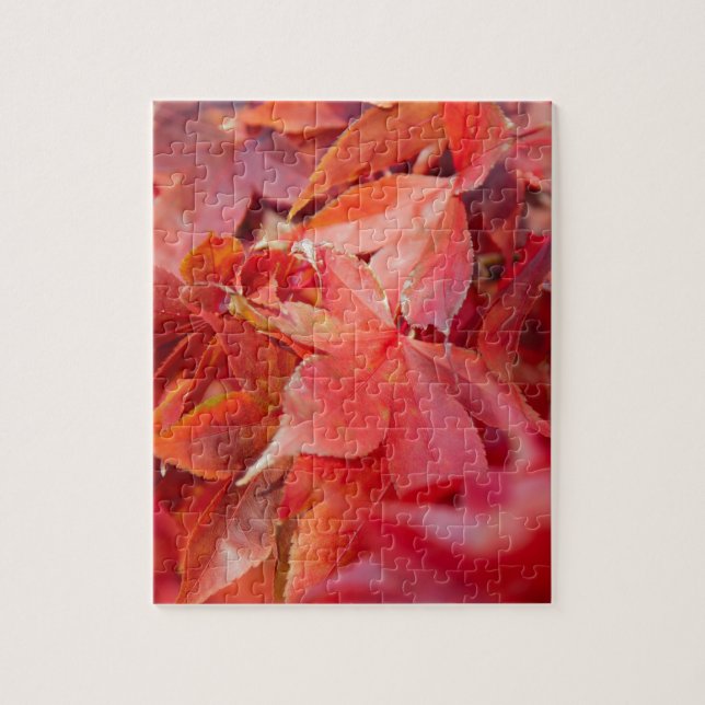 Autumn Red Maple Leaves Jigsaw Puzzle (Vertical)