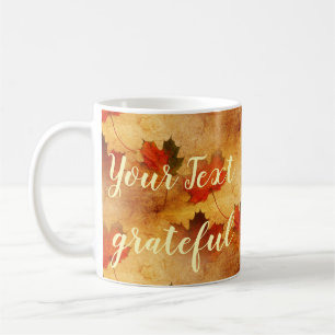 Autumn Red Maple Tree Personalised Coffee Mug