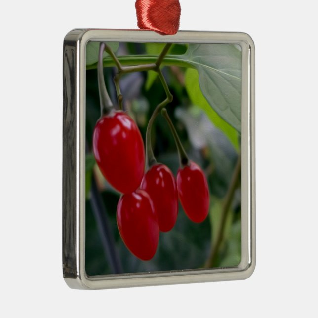 Autumn red spots metal tree decoration (Right)