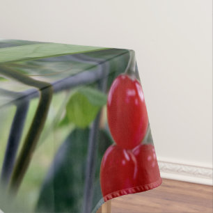 Autumn red spots tablecloth