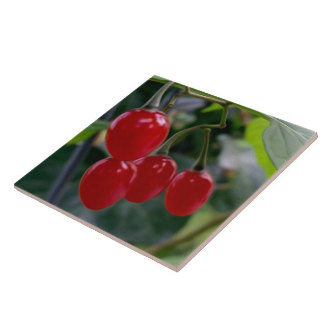 Autumn red spots tile (Side)