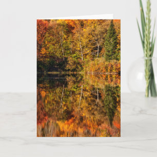 Autumn reflection on Coffin Pond Card