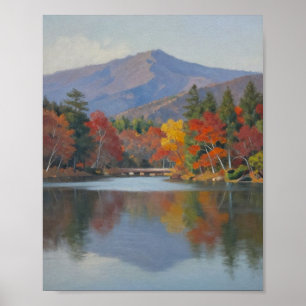 Autumn Reflections Beneath the Blue Ridge: A Seren Poster