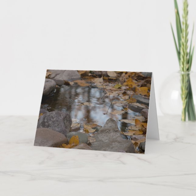 Autumn Reflections Holiday Card (Front)