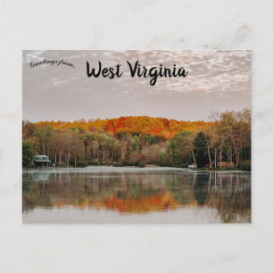 Autumn Reflections West Virginia Postcard