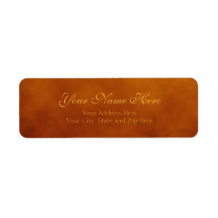Autumn Return Address Label