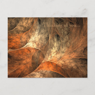 Autumn Riches Fractal Art Postcard