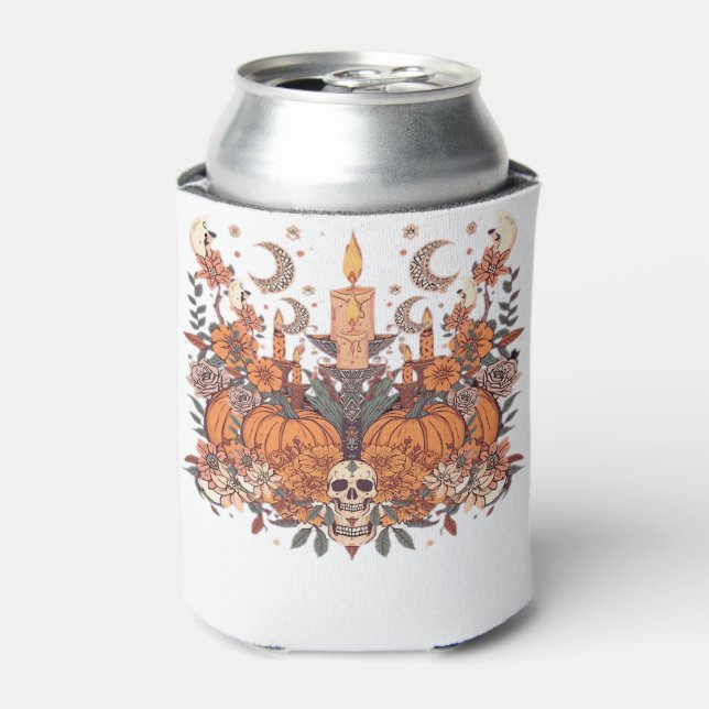 Autumn Rituals � Pumpkins, Candles and Crescent Ha Can Cooler (Can Front)