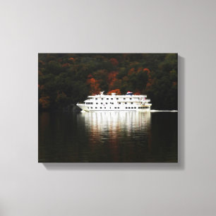 Autumn River Cruise Canvas Print
