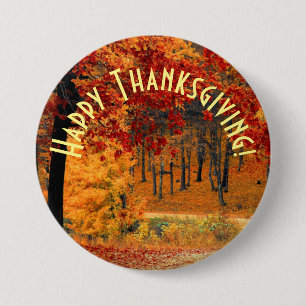 Autumn Road 7.5 Cm Round Badge