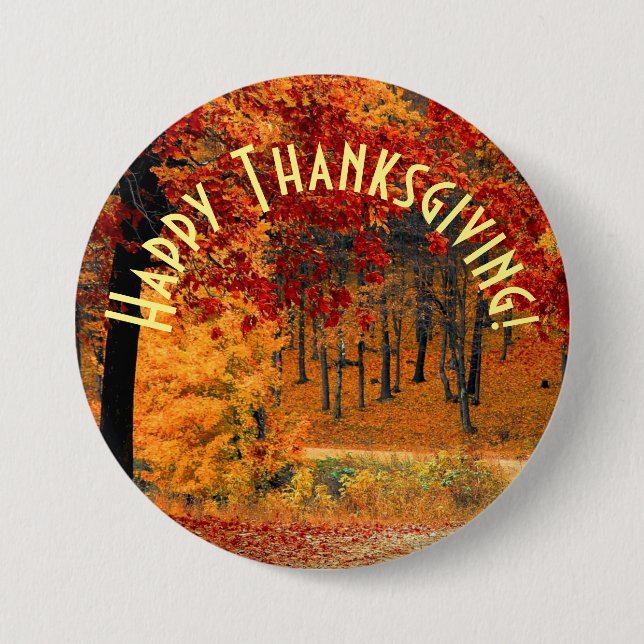 Autumn Road 7.5 Cm Round Badge (Front)