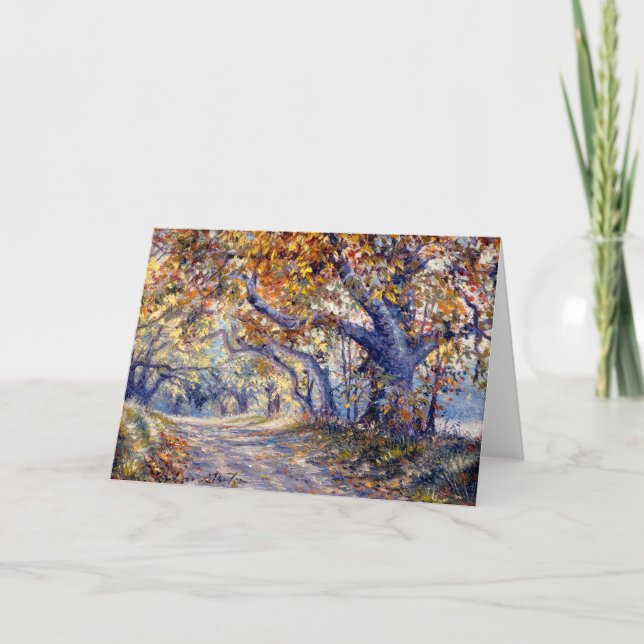 "Autumn Road" Blank Card (Front)