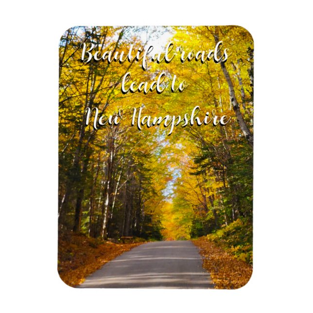 Autumn road in New Hampshire 2  Magnet (Vertical)