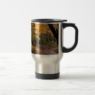 Autumn Road Less Travelled Travel Mug
