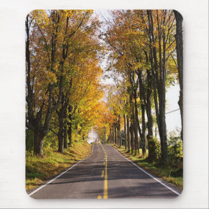 Autumn Road Mouse Mat