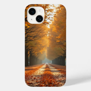 autumn road phone case