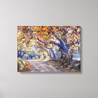 "Autumn Road"  Stretched Canvass Print