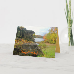 Autumn Rock Best Friend Birthday Card