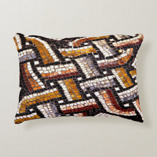 Autumn Roman Mosaic Decorative Cushion