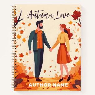 Autumn Romance Book Cover Inspiration Notebook