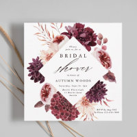 Autumn Romance Floral Wedding Bridal Shower
