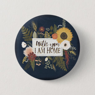 Autumn Romance III   With You I Am Home 6 Cm Round Badge