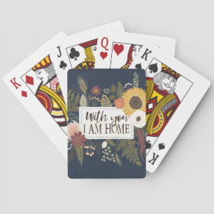 Autumn Romance III   With You I Am Home Playing Cards