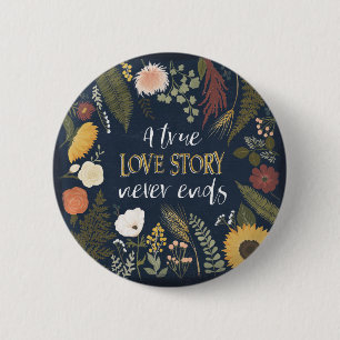 Autumn Romance V   A True Love Story Never Ends 6 Cm Round Badge