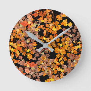 Autumn Round Clock