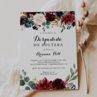 Autumn Rustic Calligraphy Spanish Bridal Shower