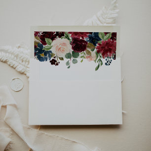 Autumn Rustic Calligraphy Wedding Invitation Envelope